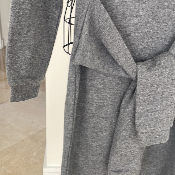 NWT SOPRANO TIE FRONT OFF THE SHOULDER SWEATSHIRT DRESS - Picture 5 of 8